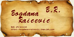 Bogdana Raičević vizit kartica
